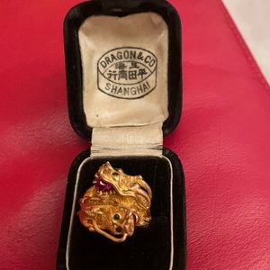 14k Dragon Ring